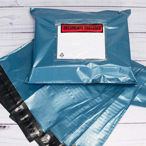 01 Blue Polythene Mailing Envelopes